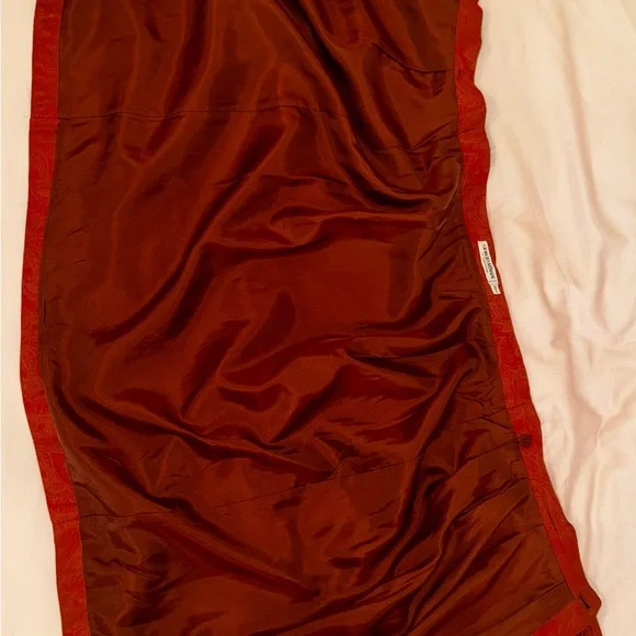 Giorgio Armani Red Paisley Skirt - Picture 4 of 8